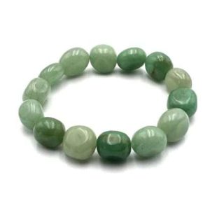 Beaded Bracelet Lge Dark Aventurine on a white table