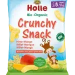 A bag of Holle Crunchy Snack Millet Mango 25g