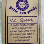 a packet of LittleSunSeeds Spinach seeds