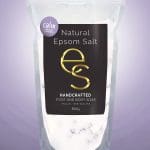 a bag of Natural Epsom Salt Calm 800g