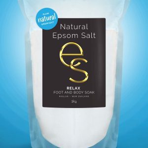 a bag of Natural Epsom Salt Plain 1kg