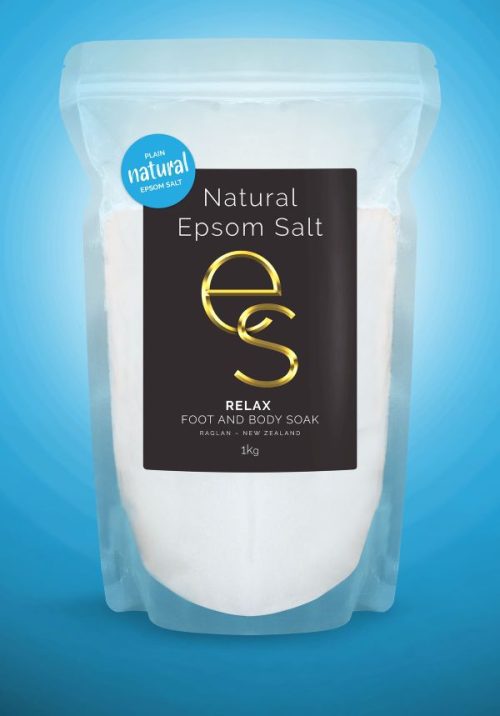 a bag of Natural Epsom Salt Plain 1kg