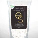 a bag of Natural Epsom Salt Relieve 800g