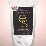 a bag of Natural Epsom Salt Replenish 800g