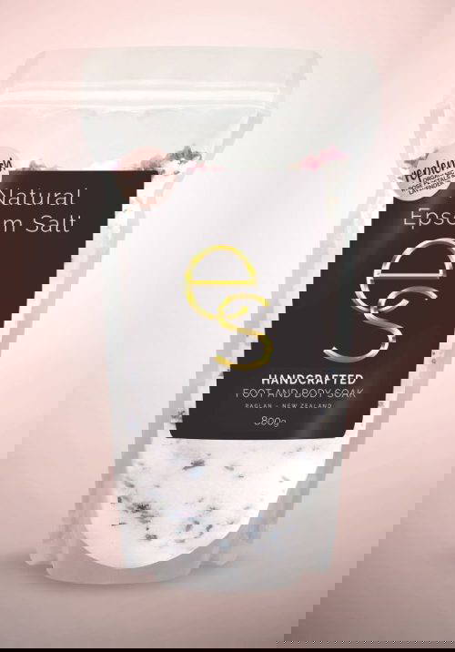 a bag of Natural Epsom Salt Replenish 800g