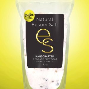 a bag of NaturalEpsomSalt Soothe 800g
