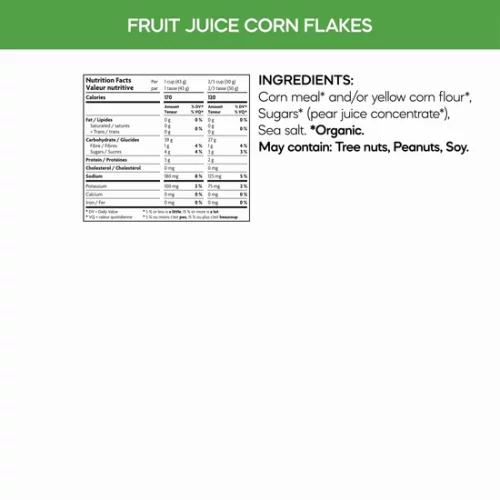 NaturesPath Corn Flakes Ecopk 750g nutritional facts and ingredients