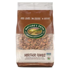 a bag of NaturesPath Heritage Flakes Ecopk 907g