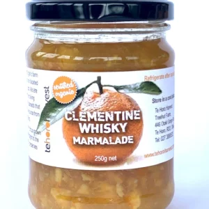 a jar of Tehoro Marmalade Clementine Whisky 250g