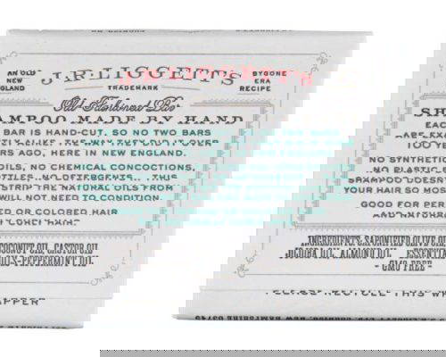 JRLiggettts Jojoba Peppermint Shampoo Bar ingredients and product description form the packaging