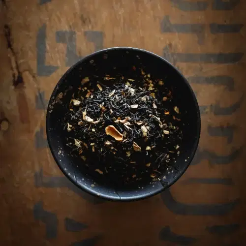 a bowl of loose leaf MisterChai Masala Chai 75g
