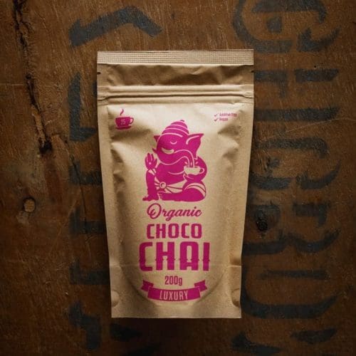 a bag of Mister Chai Choco Chai 75g