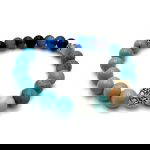 TriplePower Balance Bracelet Tree of Life Blue Turquoise Teal Agate
