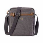 TroopLondon Bag Classic Zip Top Body Charcoal